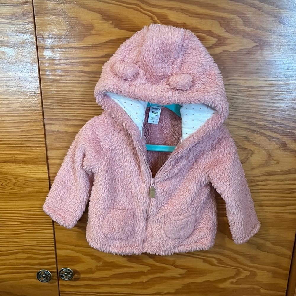Carter's Pink Fuzzy Kids Jacket